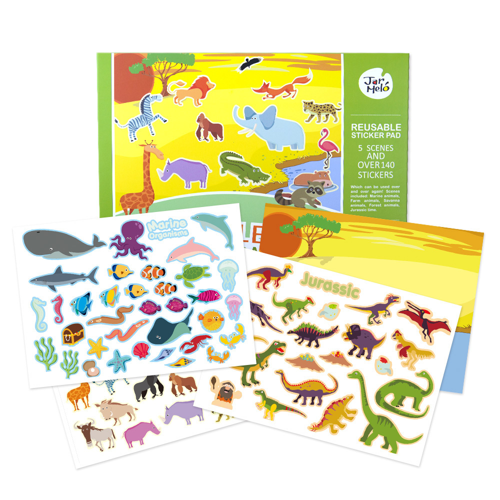Buy Reusable Sticker Pad Set Animal World Online in Australia