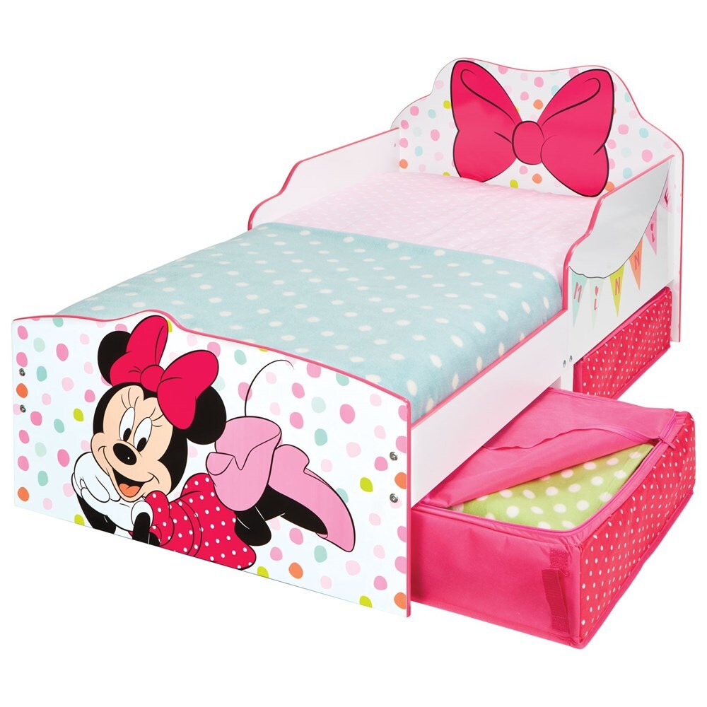 Buy Minnie Mouse Kids Toddler Bed with Storage Online in