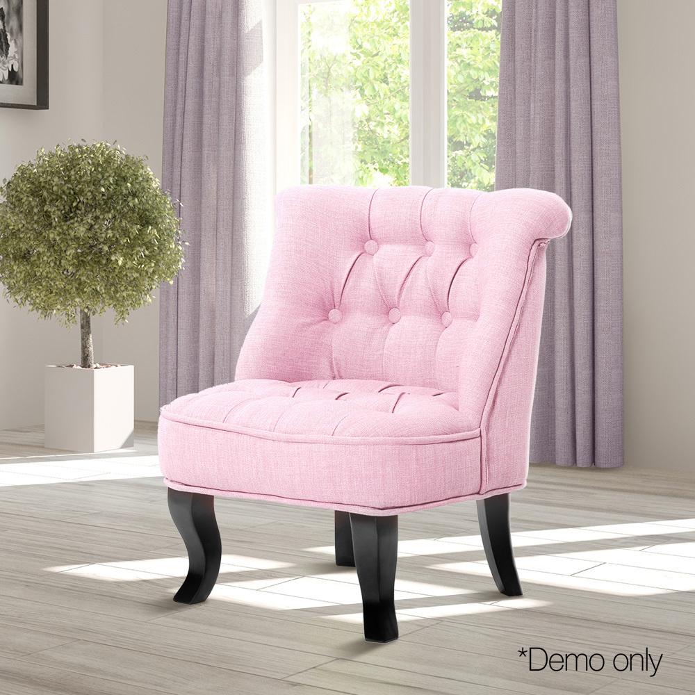 Buy Fabric Occasional Sofa Chair Pink Online in Australia