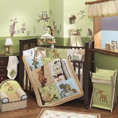 Lambs Ivy Enchanted Forest Baby Manchester Set 
