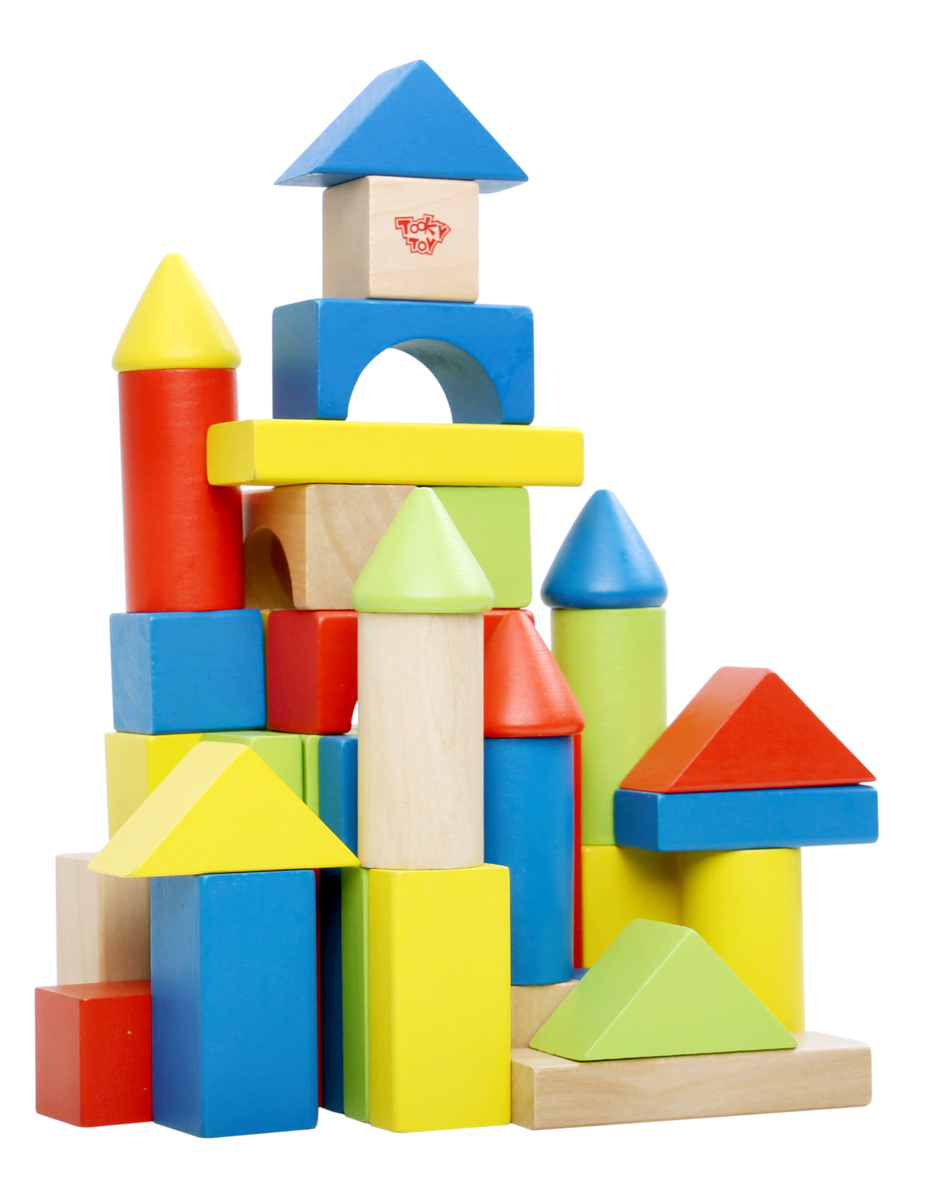 Buy Eleganter 50pcs wooden block online in Australia